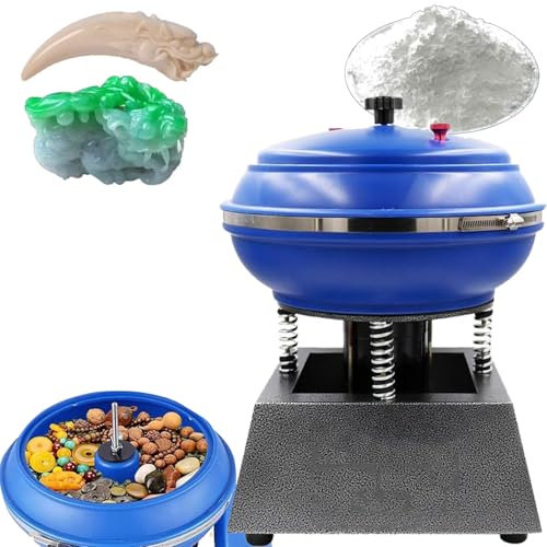 twostronking Lucidatrice a Vibrazione da 120 W, con Bicchiere in Gomma, Calibro 240 Mm, Grande capacità 6.2 L, Interruttore a Un Pulsante, Semplice E Conveniente