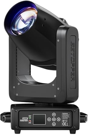 BETOPPER Lyre Led Moving Head Lampe 512 DMX RGBW 260W Éclairage de Scène Tête Mobile Jeux Lumiere Disco de Scène pour Scène, DJ, Bar, Mariage, Fête, Discothèque (1 PCS)