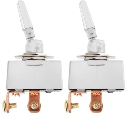 Be In Your Mind 2 Interruptores Palanca Alta Resistencia para Automóviles 2 Pines 12V CC 50 A Aptos Automóviles Barcos Vehículos Recreativos Productos Electrónicos Grandes