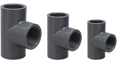 Innengewinde T-Stück Verbindung PVC Wasserrohrverbinder Hausgarten Bewässerung Wasserrohrverschraubungen 1 Stk(20mm X 1-2 inch)