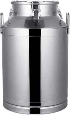 Bidon À Lait Acier Inoxydable Seau À Lait, Bidon D'étanchéité, Baril D'huile, Réservoir De Transport en Acier Inoxydable pour Seau À Vin, Stockage De Liquide Bidon De Transport De Lait(20L)