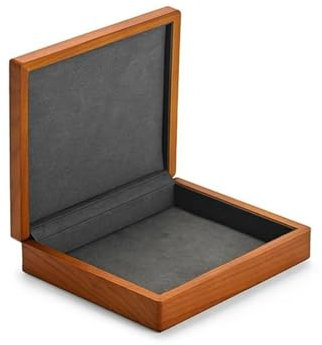 QTYQWC Ringbox aus massivem Holz, Schmuck-Display-Box, Ring-Display-Halter mit Mikrofaser-Schmuck-Box-Ständer für Schmuck-Organizer, Verpackungsbox, Ring-Boxen für Schmuck