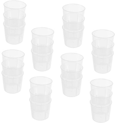 Toddmomy 100piezas Vasos Medidores Simples para Alimentos y Agua De Reptiles con Escala Clara para Mascotas Rastreras