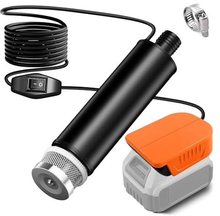 500GPH Powerful Submersibles Sump Pumps 5M Cable for Removing Water from Pond Window Well Rain Barrels Battery Water Pumps