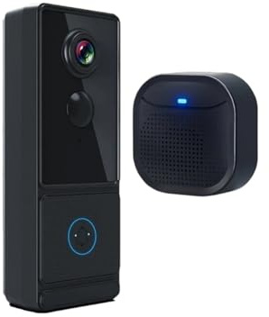 JOJIDE Video Citofono, Videocitofono Wi-Fi wireless for casa intelligente, IP65, impermeabile, citofono vocale, telefono cellulare, monitoraggio remoto, allarme, rilevamento del movimento PIR