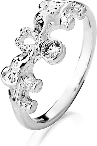 Heartbreaker Elefant Elefanten-Ring I Größen 52–60 I Edler Zirkonia-Ring aus 925 Sterling Silber I Nickelfreier Damen-Ring inkl. Geschenkverpackung I In Goldschmiedequalität gefertigt