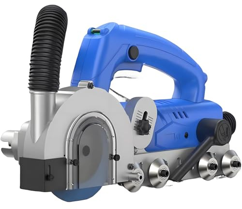 Macchina elettrica per la pulizia delle fughe delle piastrelle, pulitore per fughe delle piastrelle con lama regolabile, 9000 giri/min, utensile per fessure e fessure delle piastrelle con aspirazion