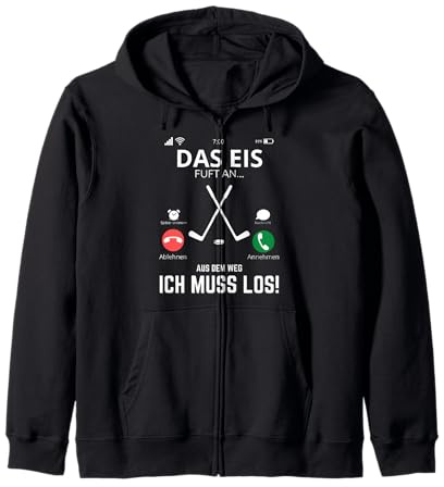 Maglietta da Hockey su Ghiaccio per Donne, Uomini e Bambini – Il Ghiaccio Chiama Felpa con Cappuccio