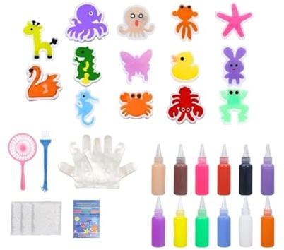 Wasserspielzeug-Set - 12 Farben 14 Formen Tier Bastelsets,Meereswesen Lustige Gel-Wasserwesen | für Kinder Mädchen Schule Klassenzimmer Zuhause Reise Kindertagesstätte Party