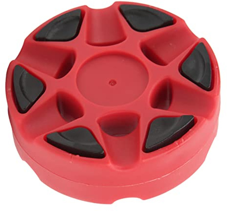 NOENNULL Roller Hockey Puck Street Hockey Puck Inline Glänsande Platt Tät Struktur Plast Sport Utomhus Street Puckar för Daglig Rullskridskoträning (Röd)