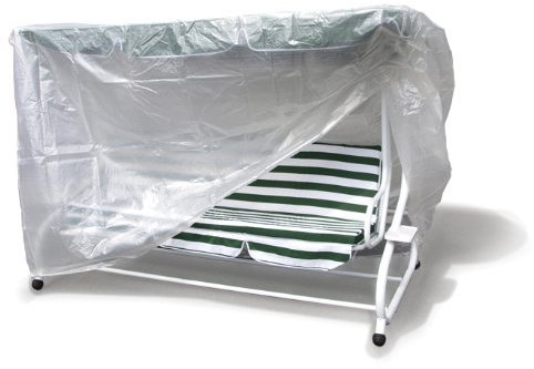 DEGAMO Abdeckhaube für Hollywoodschaukel 250x150x160cm, PE transparent (250cm, 4-sitzer)