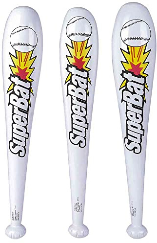 Baseball Bat Inflatables - 12 Piece - 24 Inch Before Inflate - New