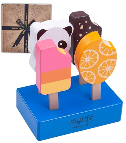 Jaques of London Ice Cream Toys for Kids | Wooden Play Food Toys for 3 4 5 6 Year Old Girls and Boys | Pretend Play | Quality Wooden Toys | Since 1795