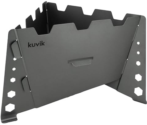 Kuvik Titanium Solid Fuel Stove - Ultralight and Compact Stove for Backpacking, Camping, and Survival