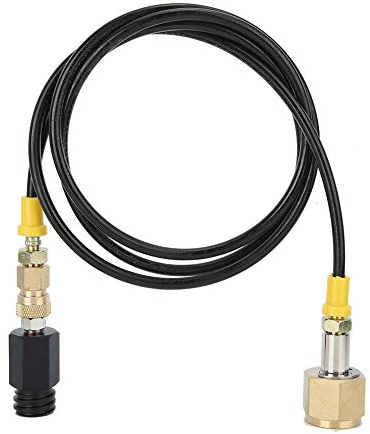 Oreilet CO2-Tankadapter-Schlauchsatz, CO2-Tankzylinder-Direktadapter 1,5 M W21.8-14 DIN477 CO2-Tankadapter, Soda-Hochdruckschlauch-Kit Zubehör, Soda-Adapter-Kit für Sodastream, Soda Club