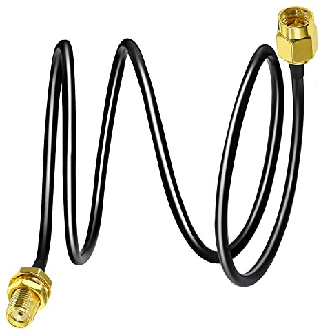 TUOLNK SMA-Verlängerungskabel RG58 3.3ft (1M) SMA-Stecker auf SMA-Buchse Koaxialkabel 3G 4G LTE WiFi-Antenne Wireless LAN verlustarmes HF-Koaxialkabel CB-Funk