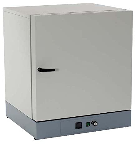 neoLab 7-9342 Edelstahl Trockenschrank mit Forcierte Umluft, 7 Fachböden/Gitter, 300°C, 120L Kapazität, Grau/Silber