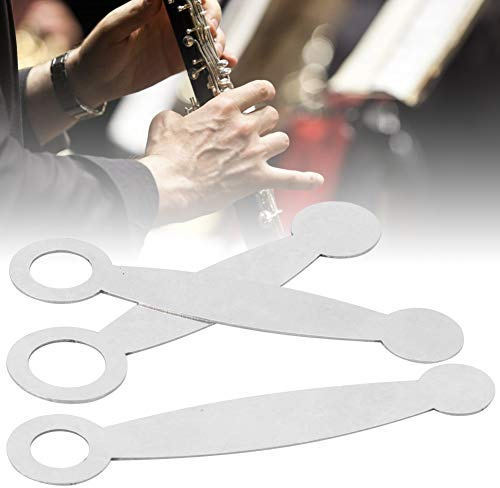 3-teiliges Saxophon-Reparatur-Set, Edelstahl-Flöten-Klarinetten-Schlüssel-Nivellierringe Pad Holzbläser-Instrument-Pads Reparatur-Werkzeuge