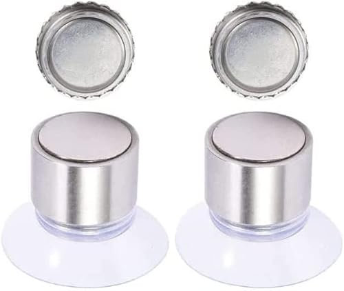 MYRES Lot 3 Porte-Savons Aimantés Magnétiques avec Ventouses | Porte-Savon Douche INOX sans Perçage