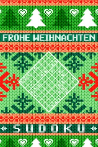 Frohe Weihnachten – Sudoku: Mini Rätselbuch in A6 Format | Passt gut in den Stiefel oder als Füllung für den Adventskalender | Kleines ... | Tolle Kleinigkeit für Rätselfreunde