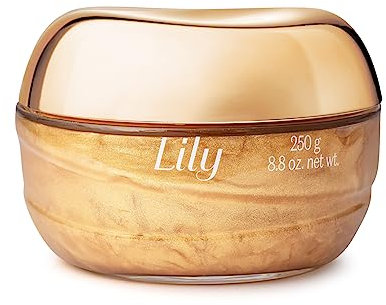O Boticário Lily Glow Gel Crema Corporal Iluminadora Hidratante Brillante Para El Cuerpo con Brillo 250g