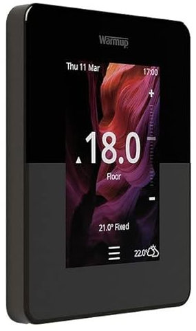 Warmup Underfloor Heating Thermostat | Element WiFi | Onyx Black