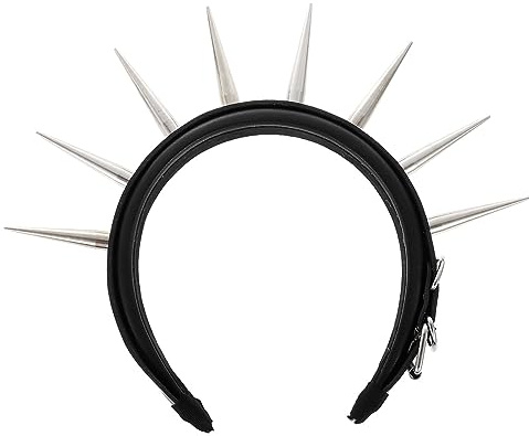 GALPADA Punk Spike Stirnband Hochzeit Stirnband Frühling Kleidung Metall Gothic Stachelkopfschmuck Breiter Haarreifen Party Kopfschmuck Festival Kostüm Haar Dekorative