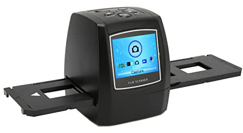 Scanner Portatile per Pellicole e Diapositive, Converte Negativi e Diapositive da 35/135 Mm in Immagini JPEG Digitali da 5 MP e 10 MP, Scanner per Pellicole LCD da 2,4 (Spina europea 100‑240 V)