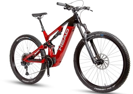 Head Unisex - Adult Muret 2.0 Full Suspension E-Mountain Bike E-Fully, Red/Black