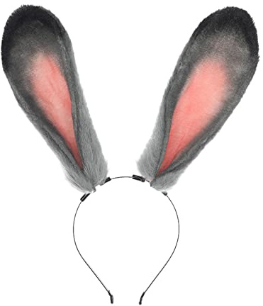 Niedlicher Frühlings-Hasenohren-Haarreif für Erwachsene, Teenager, Plüsch, Haarreif, Make-up, Live-Übertragung, Cosplay, Party, Kopfschmuck, Cosplay-Stirnbänder für Damen, Cosplay, Stirnband,