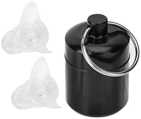 High Fidelity Earplugs, Concert Music Festival Hearing Protection, 27dB Anti Noise, Perfect Fit, Soft Silicone, Great for Live Events with Sound Retention (Transparent)