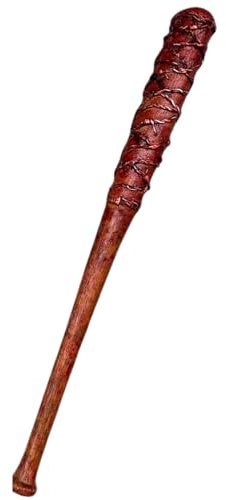 Rubber Johnnies TM - Mazza da baseball in schiuma con filo spinato, dimensioni effettive 81 cm, realistica, accessori per travestimenti, oggetti di scena cinematografici