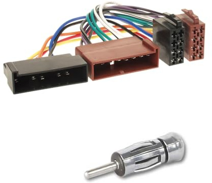 JUST SOUND best choice for caraudio Adaptador de antena para radio de coche, DIN ISO, apto para Ford Escort Fiesta, Focus, Mazda 121