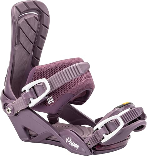 Nitro Damen Poison '24 All Mountin Freeride Bindung Snowboardbindung, DEEP Purple, S/M