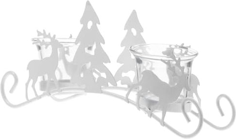 LABRIMP 1stück Kerzenhalter Für Stabkerzen Eleganter Weihnachtsdekoration Leicht Und Festliche Tischverzierung Mit Weihnachtsbaum-Design Für Festliche Anlässe