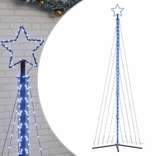 vidaXL Árbol de Navidad LED 495 Leds Azul 300,5 cm, Árbol de Navidad LED, luz de Navidad, luz de Navidad LED, luz de Navidad para Exteriores