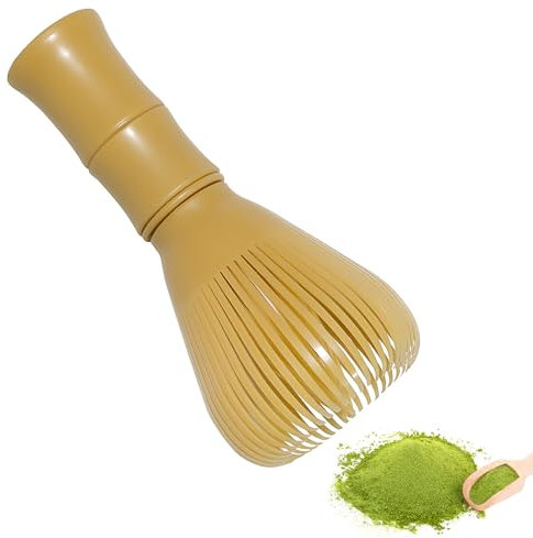 Frusta matcha, Frusta di per il tè Matcha, set di partenza per il tè Matcha tradizionale, strumenti per la preparazione della matcha whisk, Matcha Set Matcha Whisk, Materiale resina, Giallo