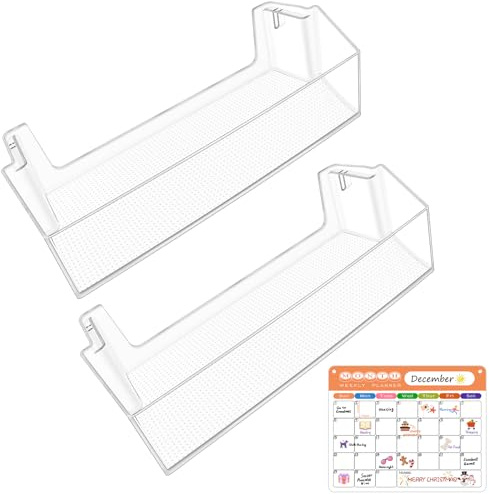 [2 PACK] UPGRADED W11239961 W10900538 Refrigerator Door Bin Shelf Compatible with Whirlpool Refrigerator Door Shelf Parts WRS321SDHW01 WRS315SDHM05 Door shelf Whirlpool Shelf Replacement WRS321SDH