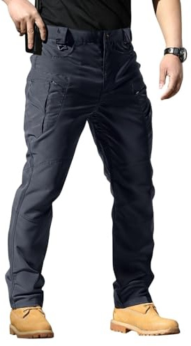 Pantaloni da Lavoro Uomo Multiple Tasconi Pantalonis Softshell Casual Leggeri da Lavoro per Campeggio Ed Escursionismo Sportivi Elastico Trekking Giardiniere Pantalone