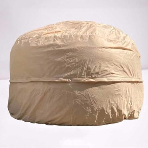 Fodera di ricambio per poltrona sacco, senza imbottitura, fodera interna con cerniera, lavabile in lavatrice, federa resistente, 180 x 90 cm