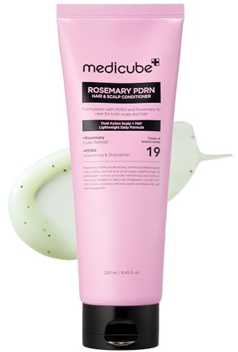 medicube Rosemary PDRN Scalp to Strand Nourishing Conditioner | Lightweight Yet Effective Care for Dry, Fine, Weak-Looking Hair | Amino Acid for Strength & Softness | Korean Hair Care, 8.45 fl.oz