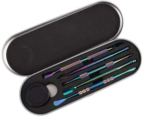 5 Pezzi Set di Attrezzi per Modellare, Attrezzi per Intagliare Cera di Argilla Acciaio Inox a Doppia Scolpire, Strumenti per Intagliare La Cera, Mirette per Argilla per Cera, Ceramica, Sculture