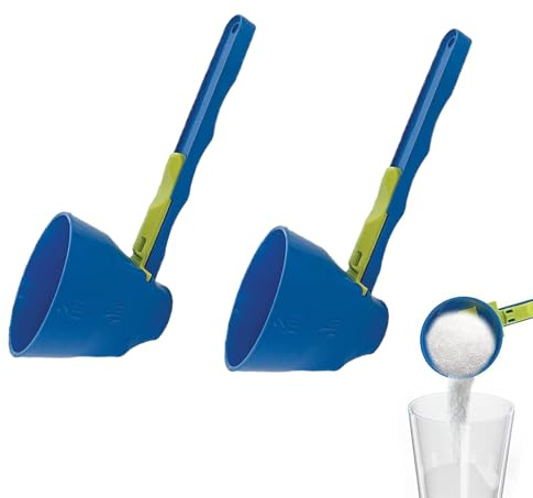 Eabdice 2 cucharas medidoras de proteína en polvo, cucharas dosificadoras, embudo para proteínas en polvo y bebidas deportivas, para proteínas en polvo, avena, café en polvo y otros polvos