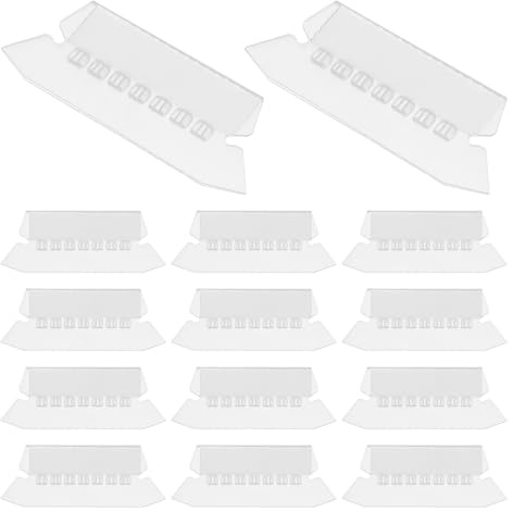 Hemobllo 100 Onglets D’indexation Transparents pour Dossiers Suspendus 30x77 Mm Étiquettes et Inserts pour Classement Rapide des Fichiers Accessoires Bureau Maison Scolaire, Lot de 100