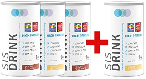 SiS Drink 420g - Original Protein Shake zum Buch (4für3 Mix)