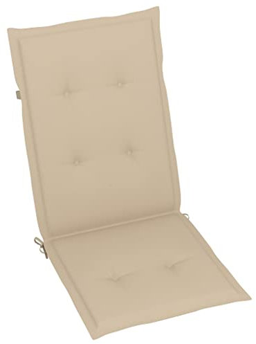 INLIFE Gartenstuhl-Auflagen 6 STK. Beige 120x50x3 cm