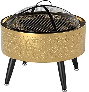 Puits de feu de gril, puits de feu intérieur au charbon de bois chauffage domestique poêle sans fumée puits de feu au carbone patio hiver extérieur barbecue table puits de feu au charbon de bois