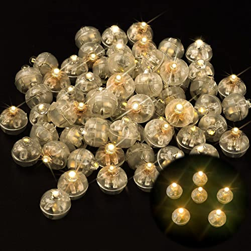 120 Pezzi Mini LED Palloncini Luci,Rotondo Lampada a Palloncino,Mini Led Lanterne di Carta,Lampada a Palloncino Colorate per Matrimonio Compleanno Halloween Festa di Natale Capodanno Decorazione