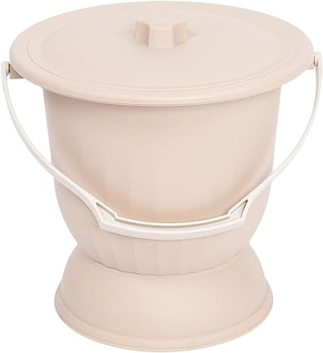 Pot de chambre domestique, crachette avec couvercle, seau à urine, pot de chambre, avec poignée, urinoir pour enfants et personnes âgées Pot de nuit (D)