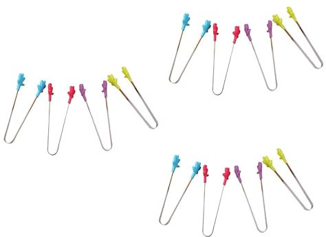 BESTonZON 12piezas Clip De Cocina De Silicona y Acero Inoxidable Set De Antideslizante y Para Barbacoa y Cocción